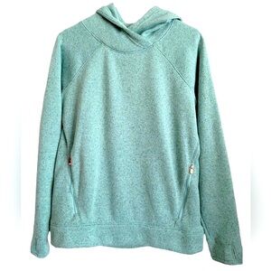 LKNEW Old Navy 16 PLUS Sweater Knit Hoodie Pockets Seafoam Green